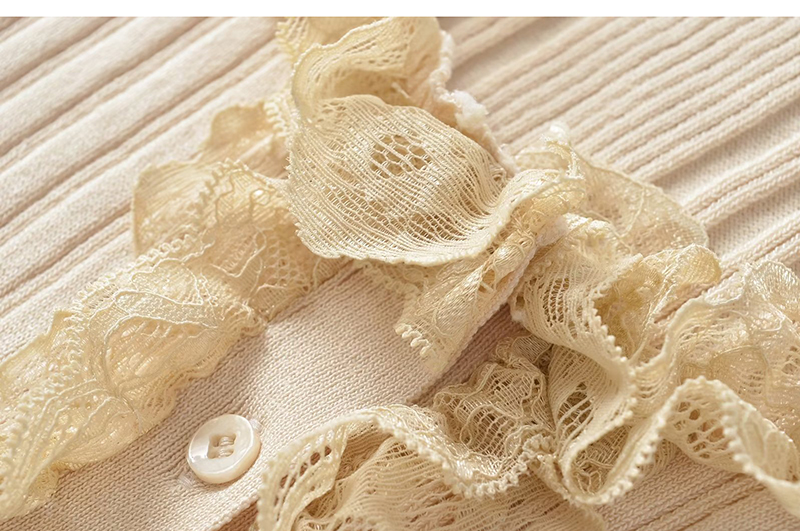Design Lace Knitted Cardigan Camisole Women's Top