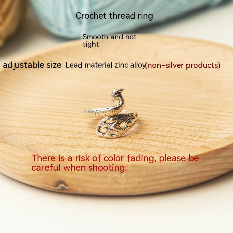Female Micro Knitting String Ring