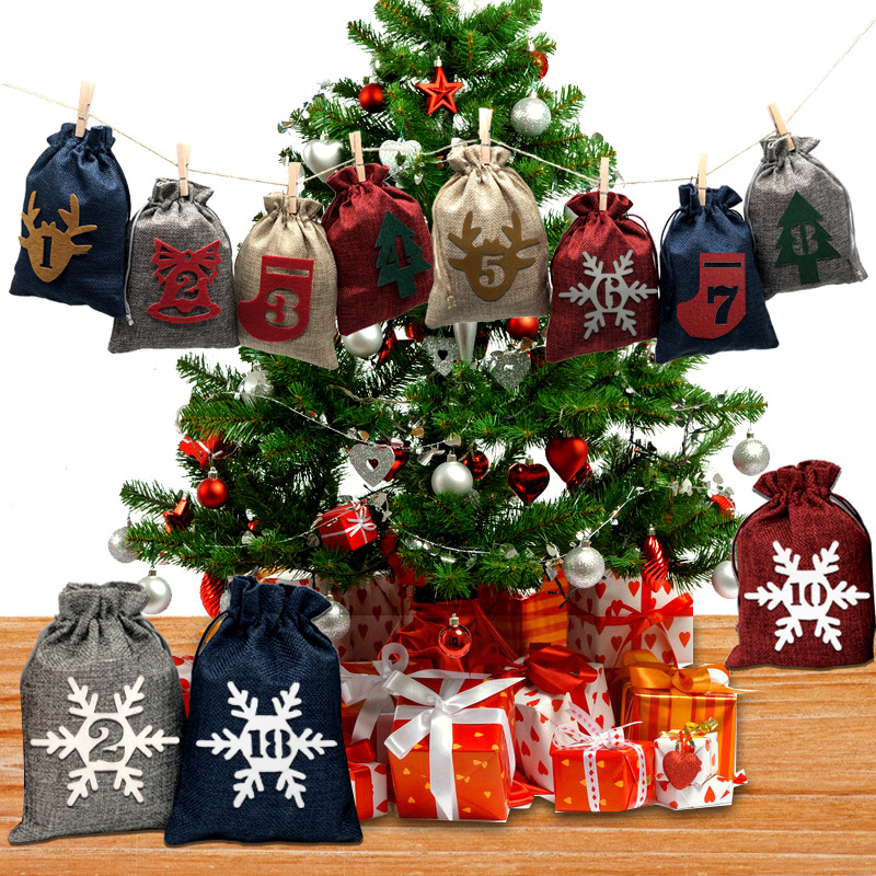 Title 3, Sack Drawstring Bundle 24 Digital Christmas Fel...