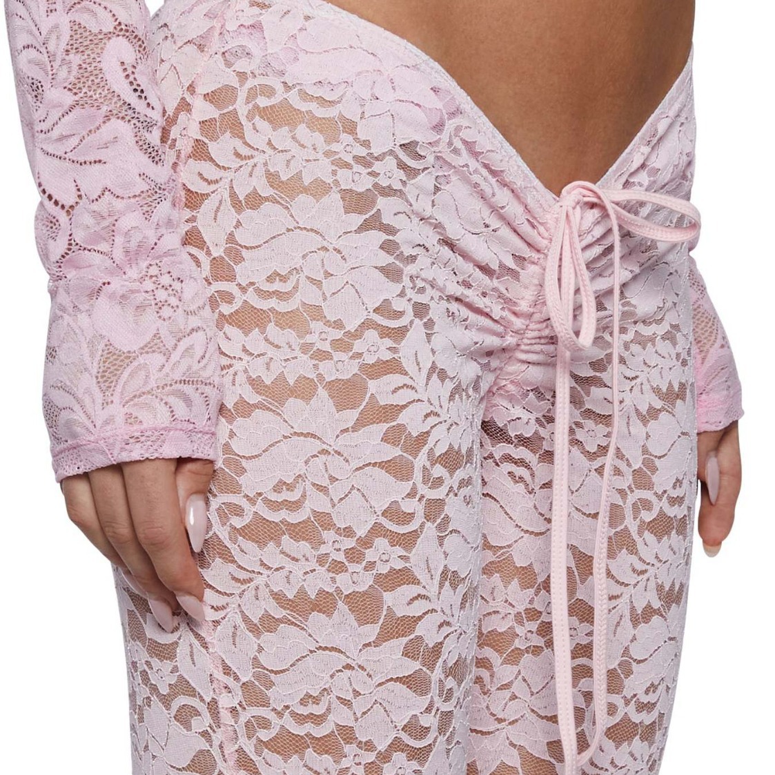 Women's Lace Stretch Wide-leg Pants