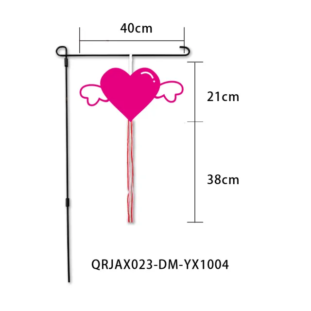 Valentine's Day Felt Garden Banner Pendant Qrjax023 Dm Yx1004 - Shop at LoveMi