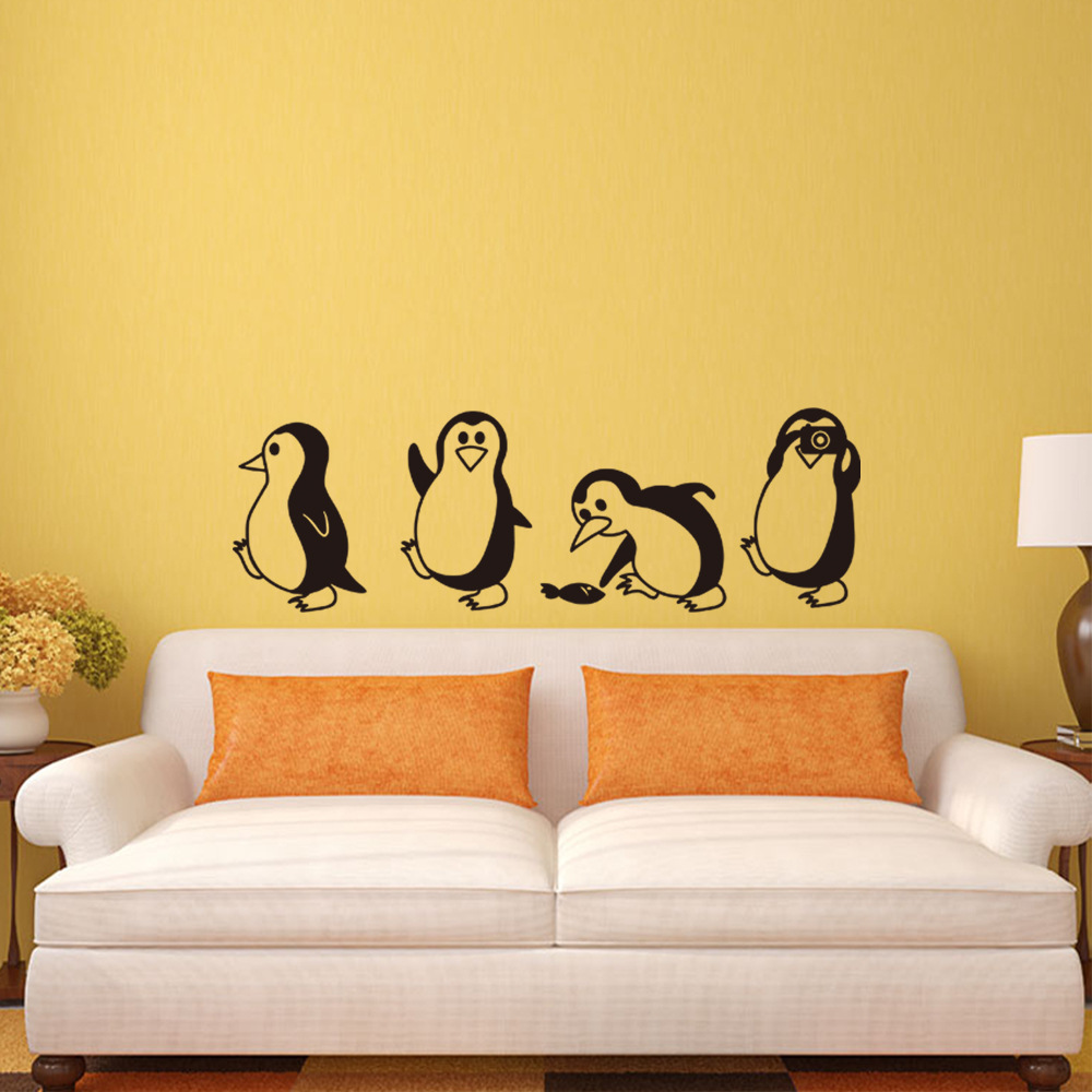 Title 4, Cute Little Penguin Creative Decorative Wall St...