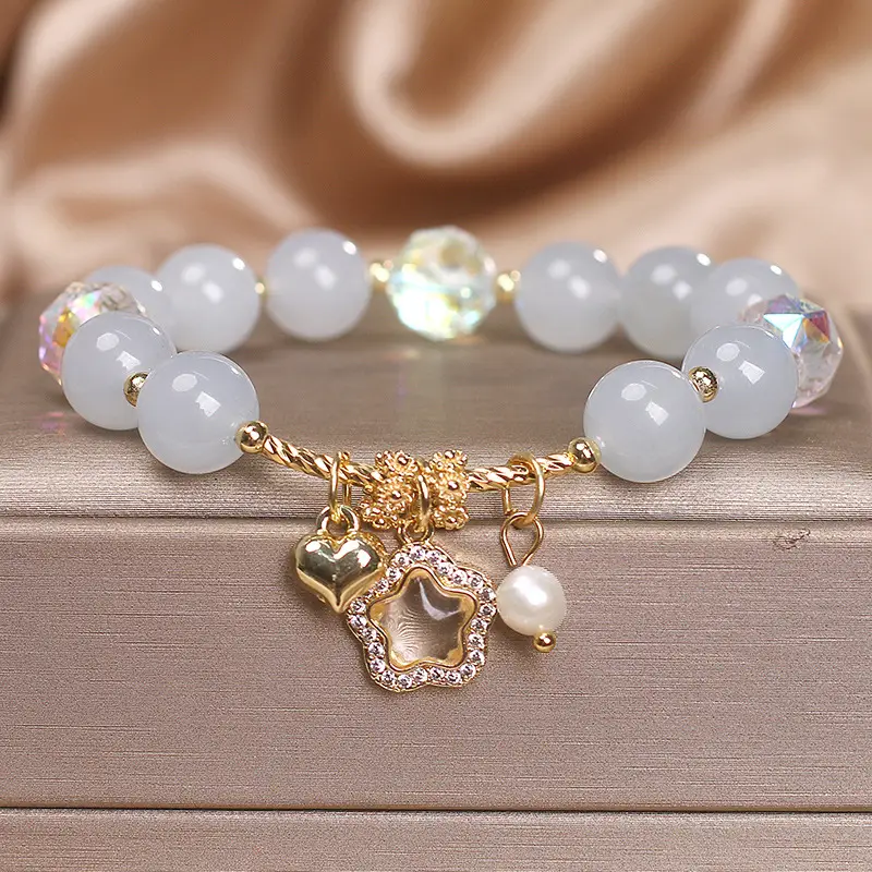 Special Interest Light Luxury Natural Stone Bracelet Women's High-grade Love