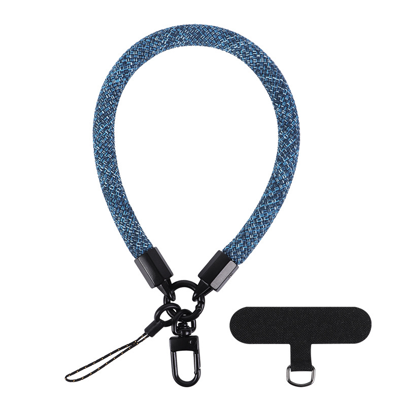 Mobile Phone Short Polyester Rope Anti-theft Wrist Strap Keychain