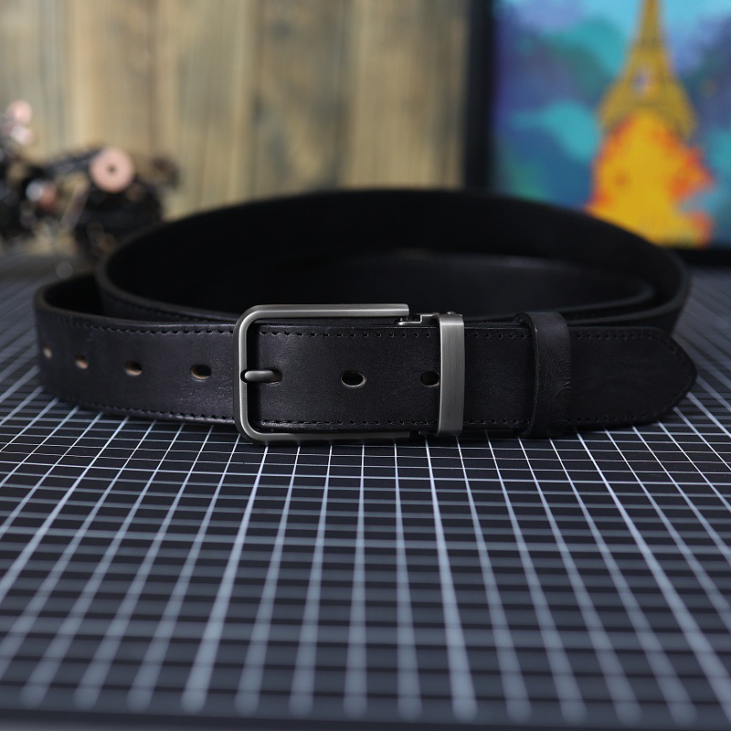 Men's Vintage Genuine Leather Belt With Pin Buckle 30 1e87ef78 4644 4b6c a05d f402b9da5db7