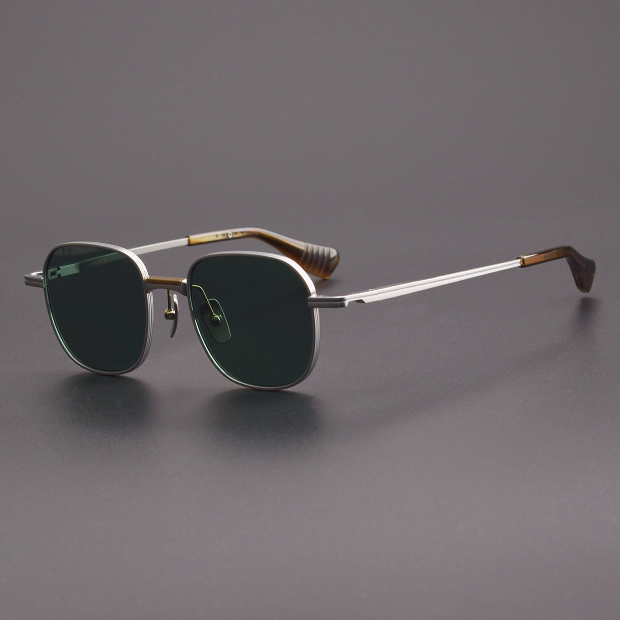 Silver Sunglasses Green