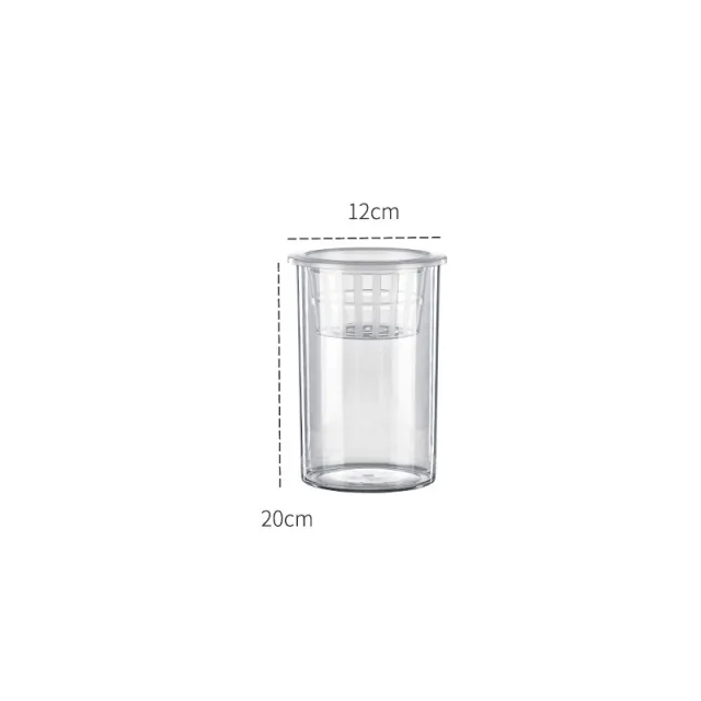 Living Room Micro Landscape Desktop Ecological Pot Transparent Plastic Creative Decoration Fish Tank 5009 Cylinder 857 - Shop at LoveMi