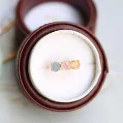 Ring Japanese Retro Style Ring - Color Crystal - View 1