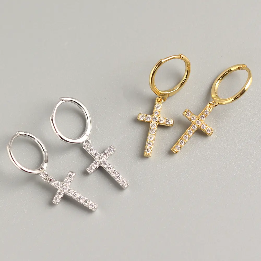 European And American Trendy Cross Ear Clips