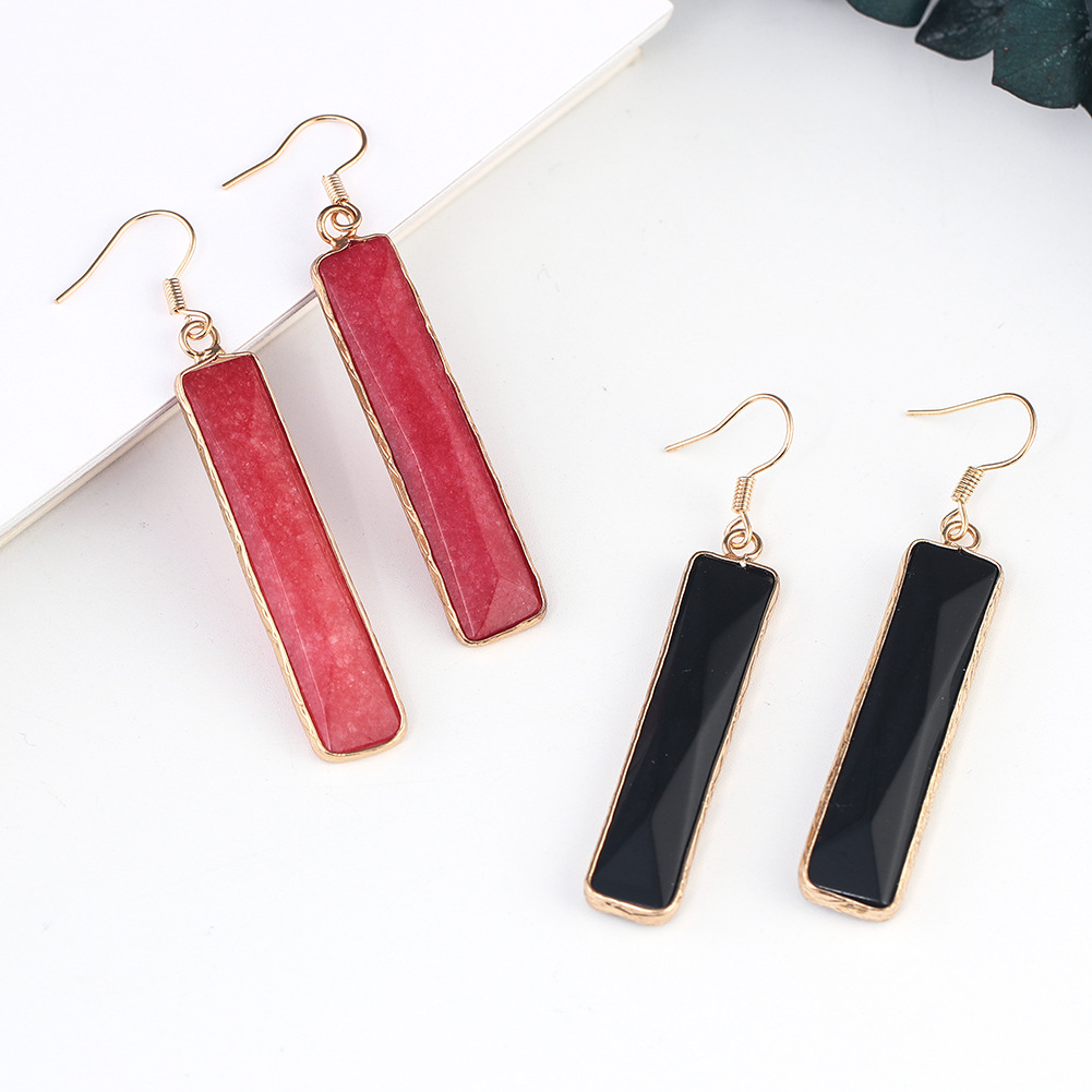 Natural Stone Pendant New Women's Trendy Earrings Sold Jewelry