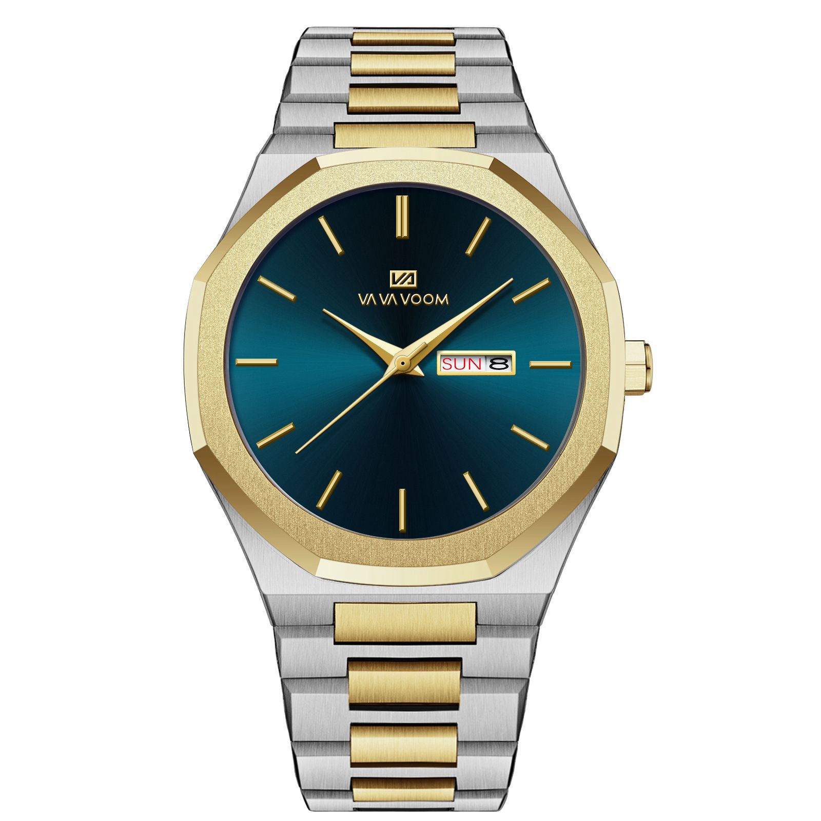 Business-Casual Steel-Chain Mens Watch