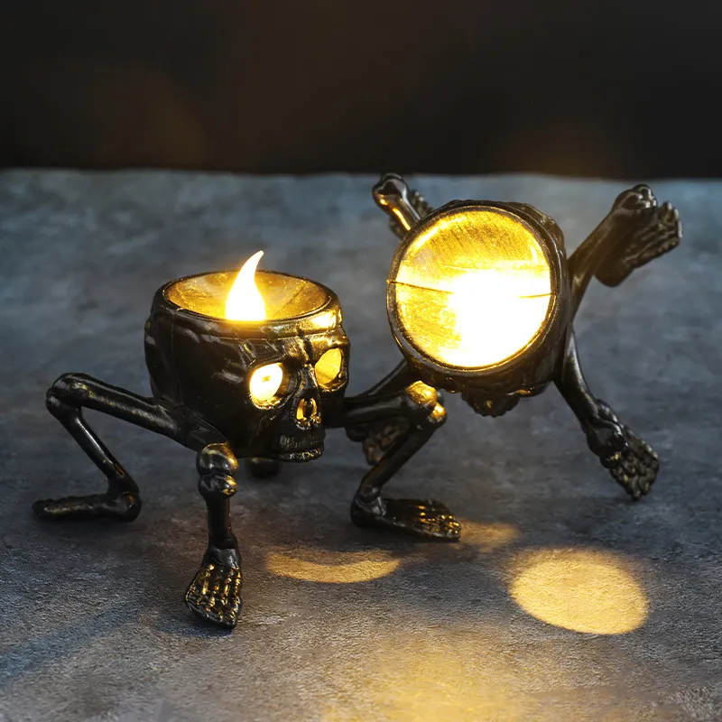 Halloween Skull Hand Lantern Atmosphere Decoration Props Skull Foot Night Lantern Halloween Candle Lantern – image 4