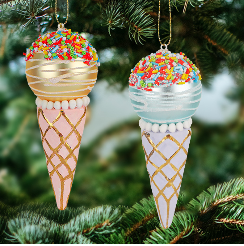 Title 5, Simulation Ice Cream Christmas Tree Decorative ...