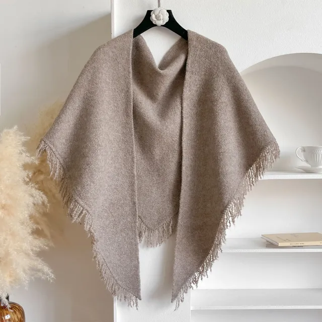 Autumn And Winter Solid Color All match Warm Scarf Brown - Shop at LoveMi