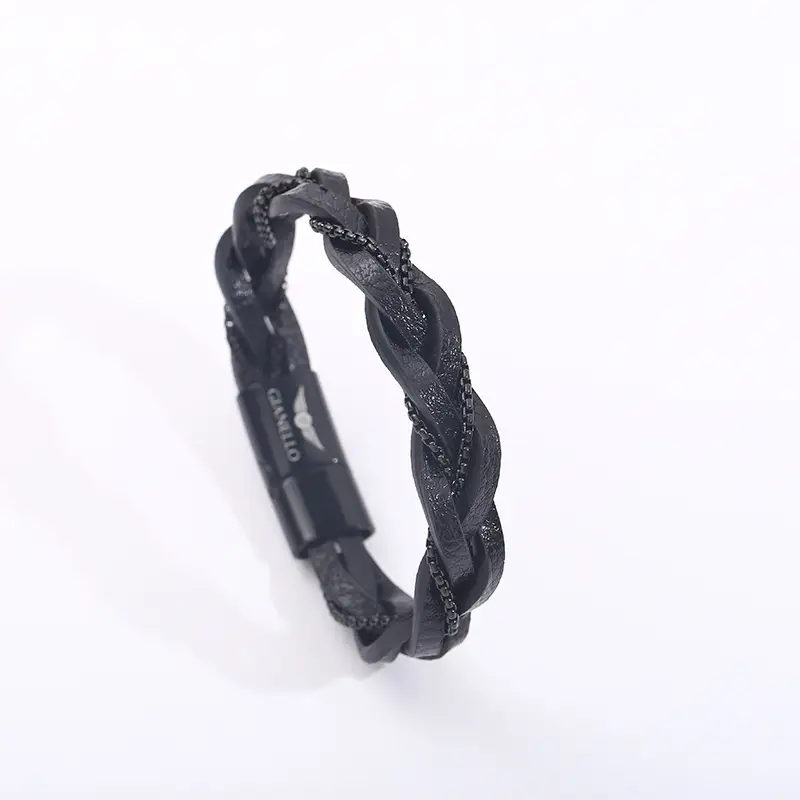 Cattle Unisex Style Hand-woven Men's Leather Bracelet