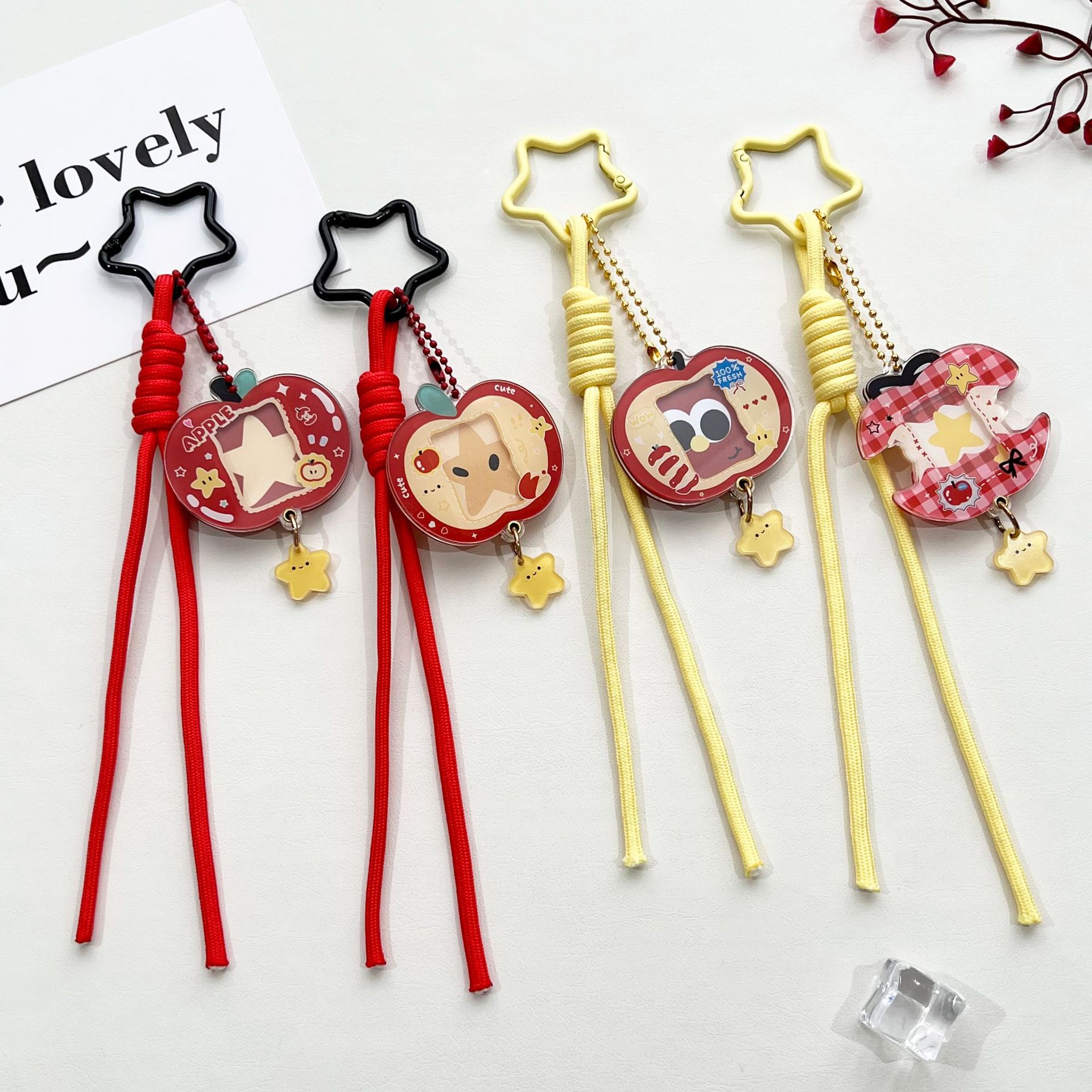 Slide-frame Keychain Made Of Acrylic Perfect For Storing A 1-inch Idol Photo Or Cards