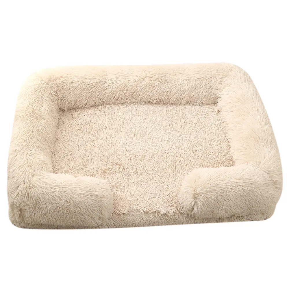 Plush Round Pet Bed Dog Winter