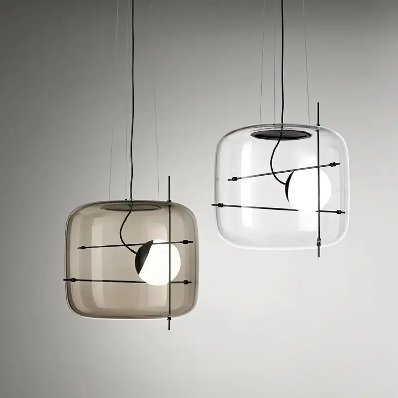 Creative Art Modern Minimalist Glass Bedroom Bedside