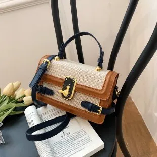 Spring Summer Handheld Small Square One Shoulder Crossbody Bag Blue - Shop at LoveMi