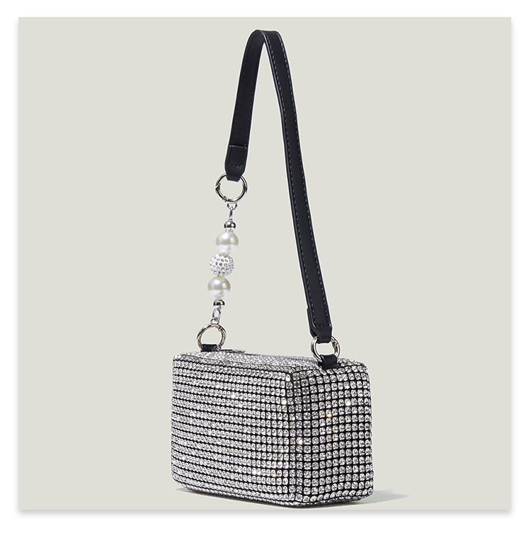 Title 1, Elegante borsa da sera con strass e diamanti da...