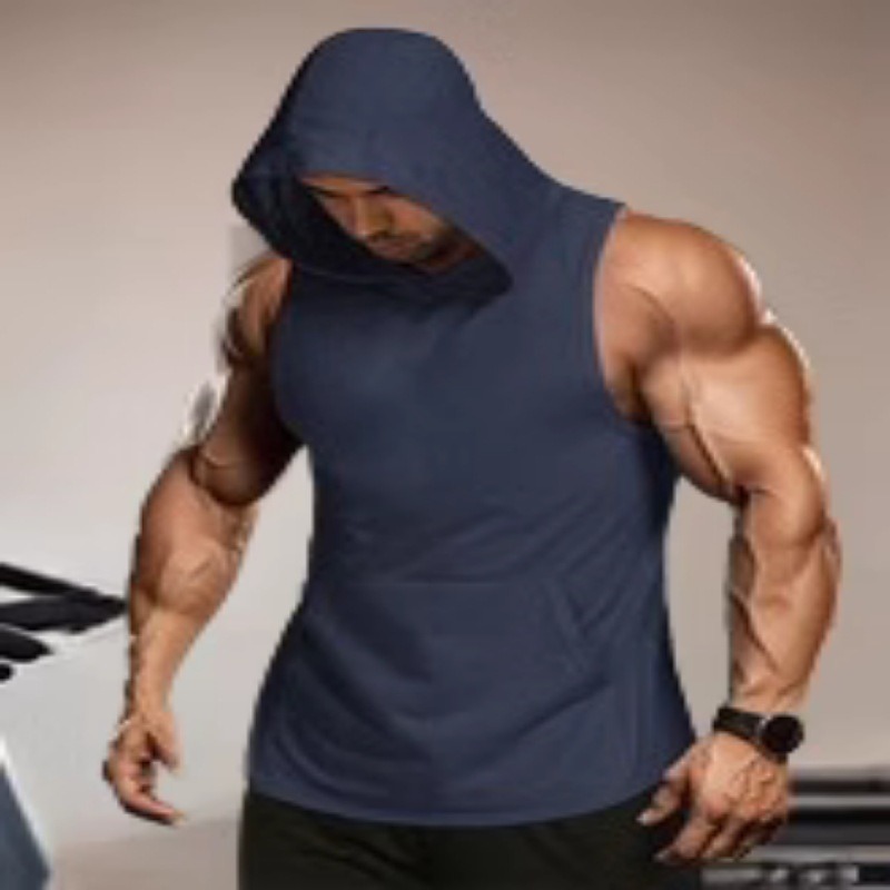 Breathable Lightweight Sweat-wicking Training Tight-fitting Hooded Vest