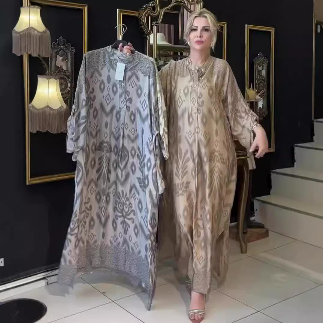 Temperament Printed Long Sleeve Women's Clothing Dress