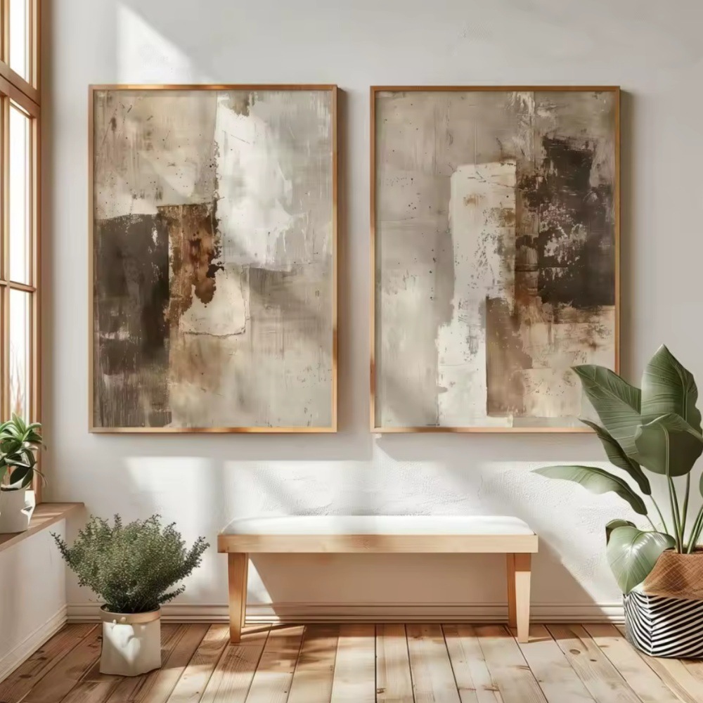 Abstract Canvas Wall Art, 2 Panels, picture 2 of 4