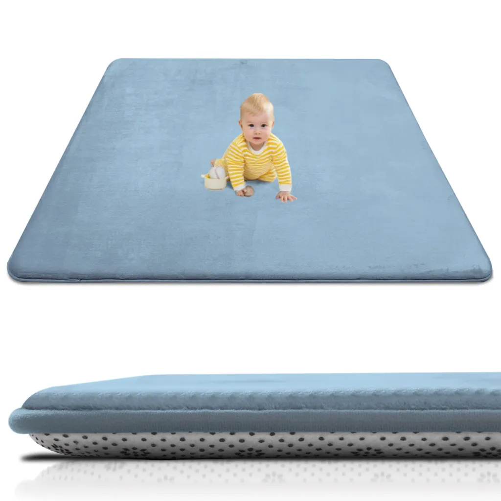 Thickened Sponge Carpet Crawling Game Sleeping Floor Shop - Cloth Blue
