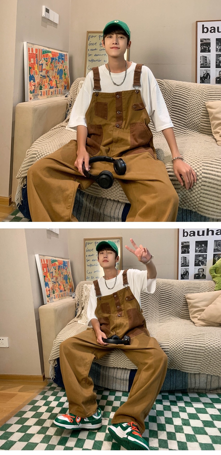 Men's Vintage Casual Wide-leg American Overalls 1edaee28 3ff1 47e9 9252 Fbd3708101a1