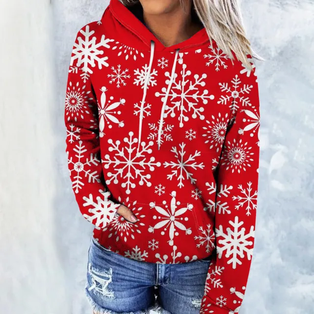 Printed Wansheng Hooded Pullover Leisure Fashion Sweater Zzy2023091412 - Shop at LoveMi