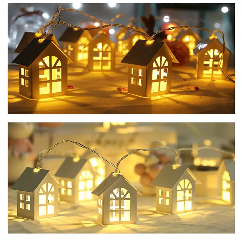 House Lighting Chain Nordic Christmas Decorative Lights Led Internet Celebrity Bedroom Starry Lights Girl Heart Colored Lights