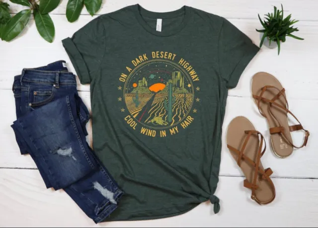 New Cactus Letter Pattern Retro Fashion Short Sleeve T shirt Top Green - Shop at LoveMi