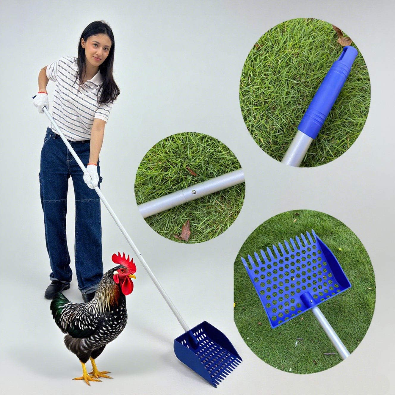 Durable Sand Sifting Shovel Suitable For Chicken Coops And Small Farms