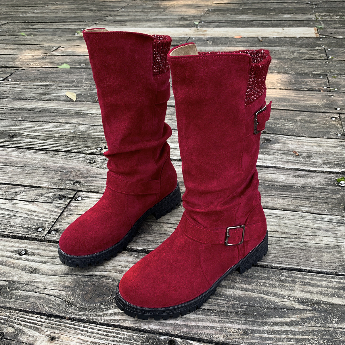 Suede Western Cowboy Boots, picture 2 of 5