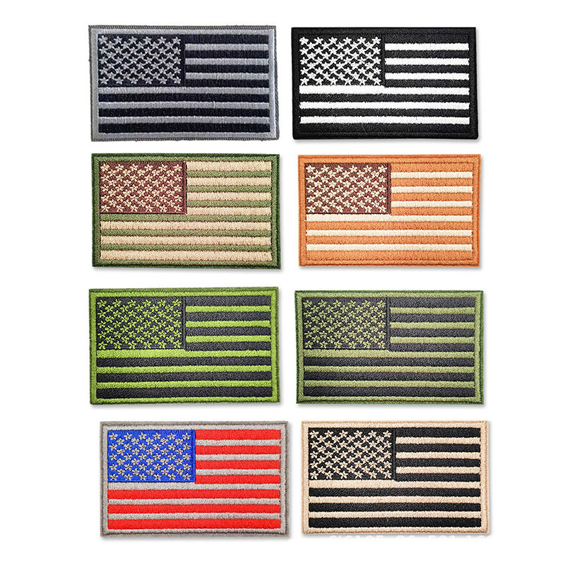 Insignă brodată cu steagul american – Insignă patriotică termoadezivă pentru haine, jachete, rucsacuri, pălării și accesorii