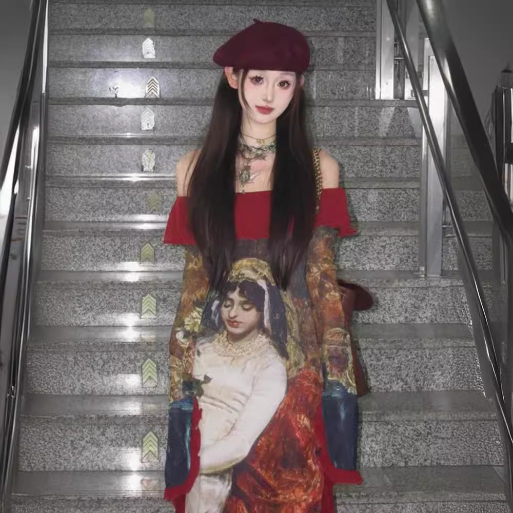 French Retro Artistic Niche Sexy Dress