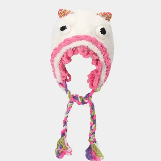 Funny Cute Japanese Ear Protection Cycling Hat White - Shop at LoveMi