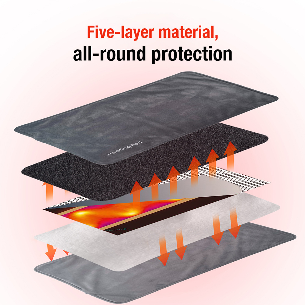 USB Electric Heating Feet Warmer Graphene Electric Blanket Home Office Feet Warmer Mat — foto 9