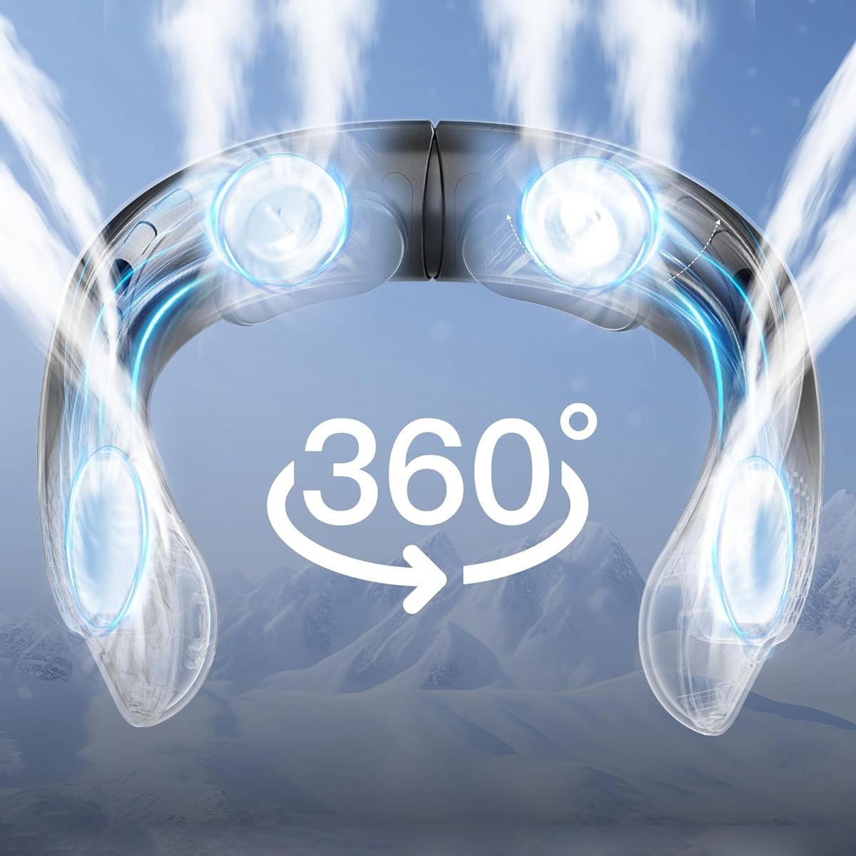 Ventilateur USB sans pales — Batterie 4000 mAh, silencieux 6