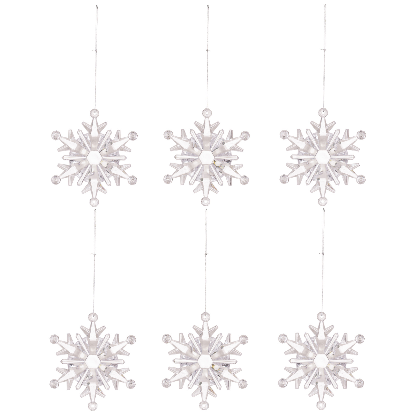 Snowflake Pendant 6pc