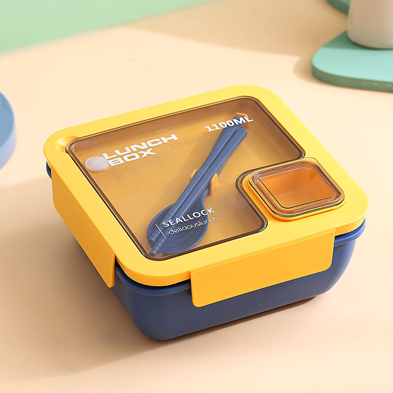 Portable Portable Compartment Microwaveable Heating Simple Light Food Bento Box
