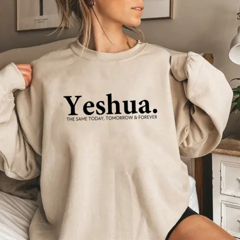 Vintage Yeshua Christian Sweatshirt Apparel Faith