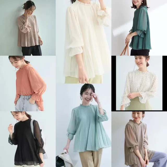 Women's Chiffon Shirt Loose All matching T shirt Green - Shop at LoveMi