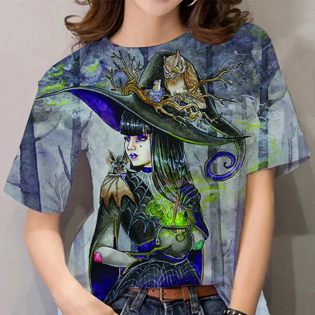 Summer Short sleeved Women's T shirt 3D Women's Printed Wear 7 2Xl - Shop at LoveMi