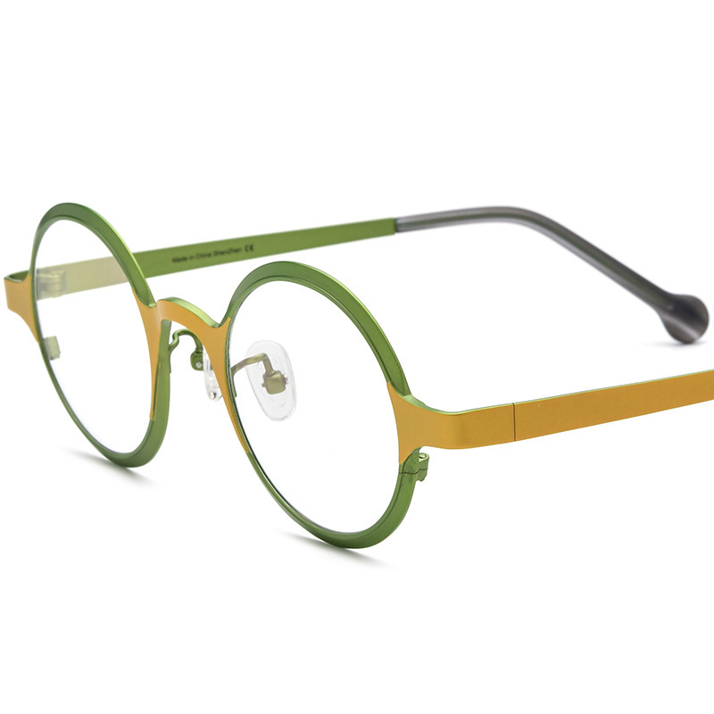 Unisex Vintage Round Versatile Glasses