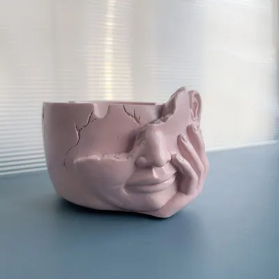 Creative Home Living Room Art Cement Ashtray