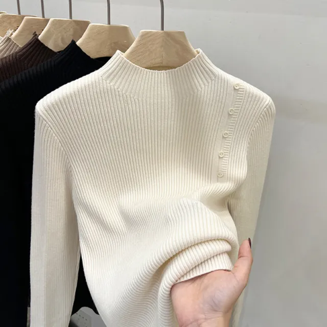Autumn And Winter Design Fashionable Chic Top Apricot - Shop at LoveMi