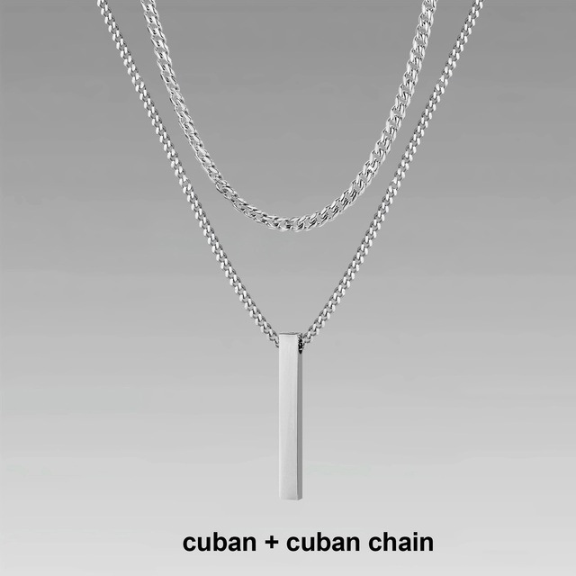 Men's Gift Chain Crystal Necklace