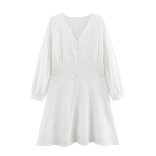 Fashion European And American Style Women's Hollow Embroidery Mini Dress - Shop at LoveMi