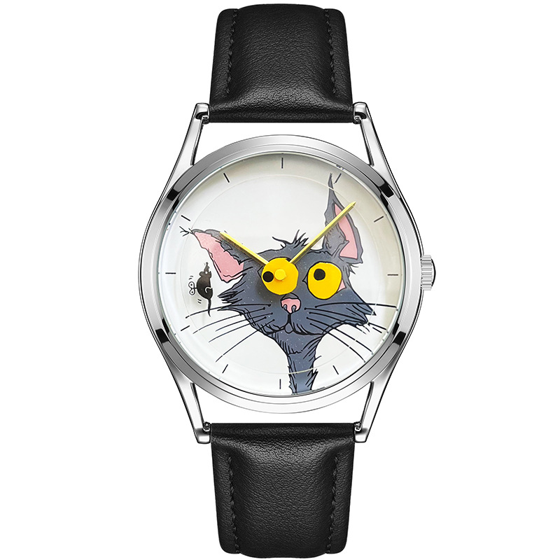 Cartoon Cat and Mouse Watch